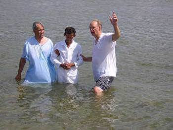 Baptizing in Oltenia